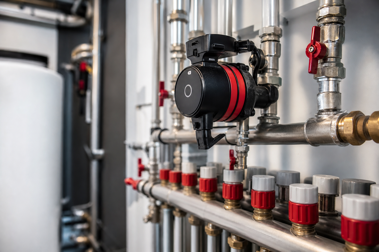 Hydraulische Komponenten und Regelung einer Heizungsanlage